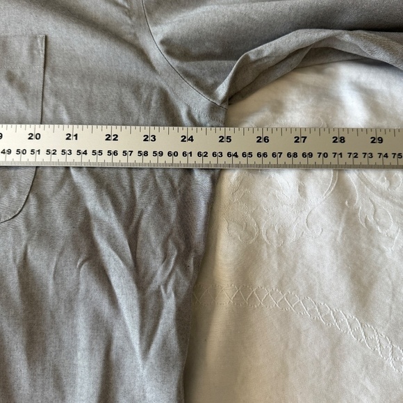 Joseph & Feiss Mens Non-Iron Silver-Gray Classic Fit Long Sleeve Button Shirt 17 - Picture 9 of 13